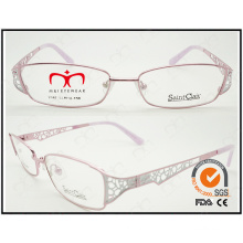 2015 Las señoras de moda de Eyewear tallaron los vidrios de lectura vendedores calientes del templo (WRM410011)